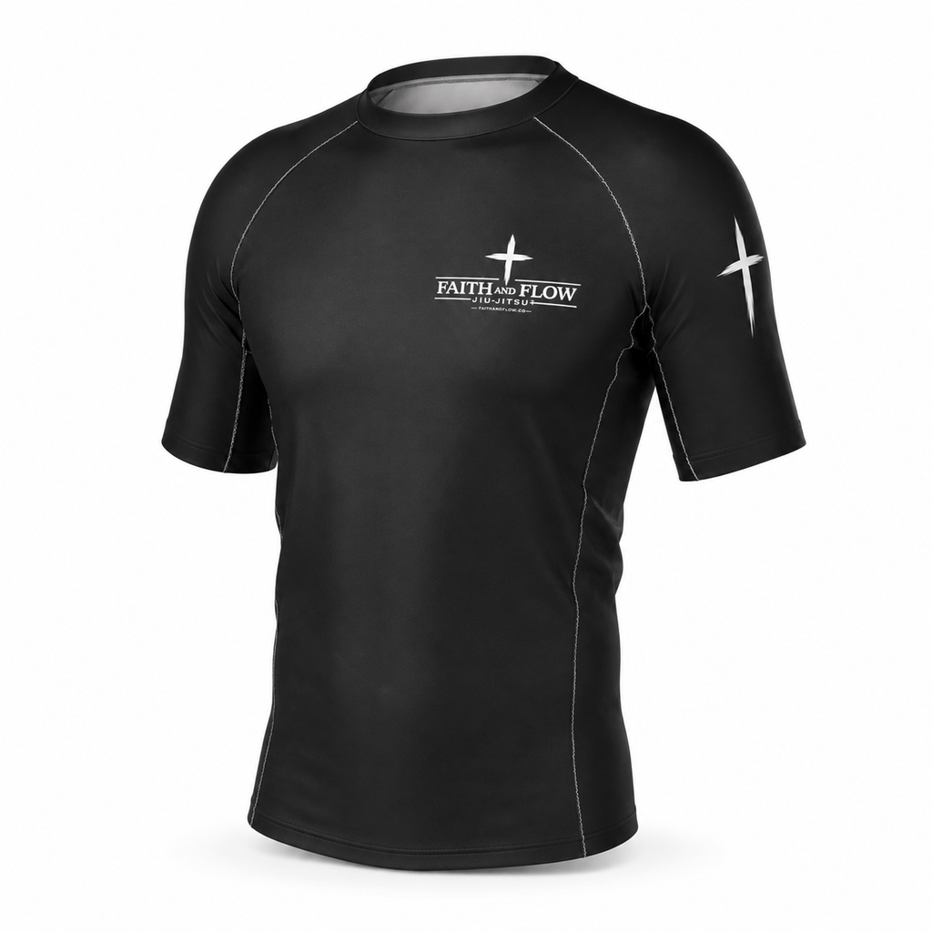 Ephesians 6:12 Short Sleeve Rash Guard