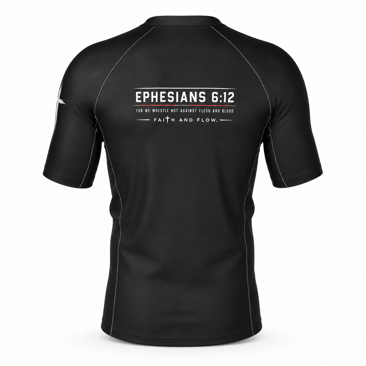 Ephesians 6:12 Short Sleeve Rash Guard