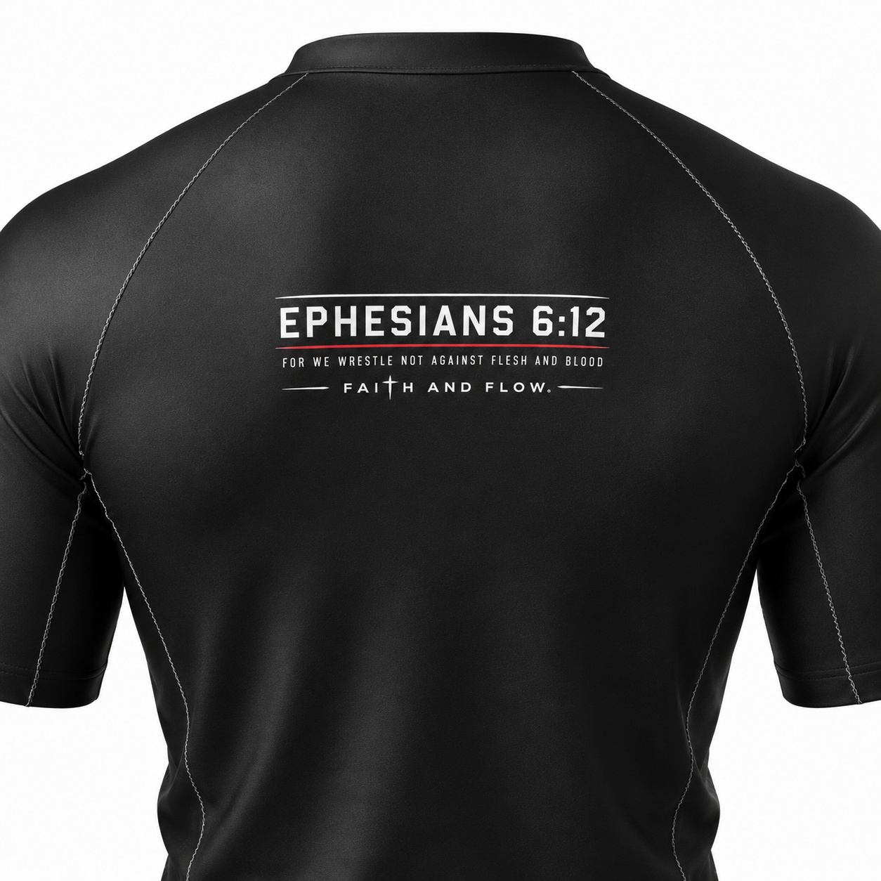 Ephesians 6:12 Short Sleeve Rash Guard
