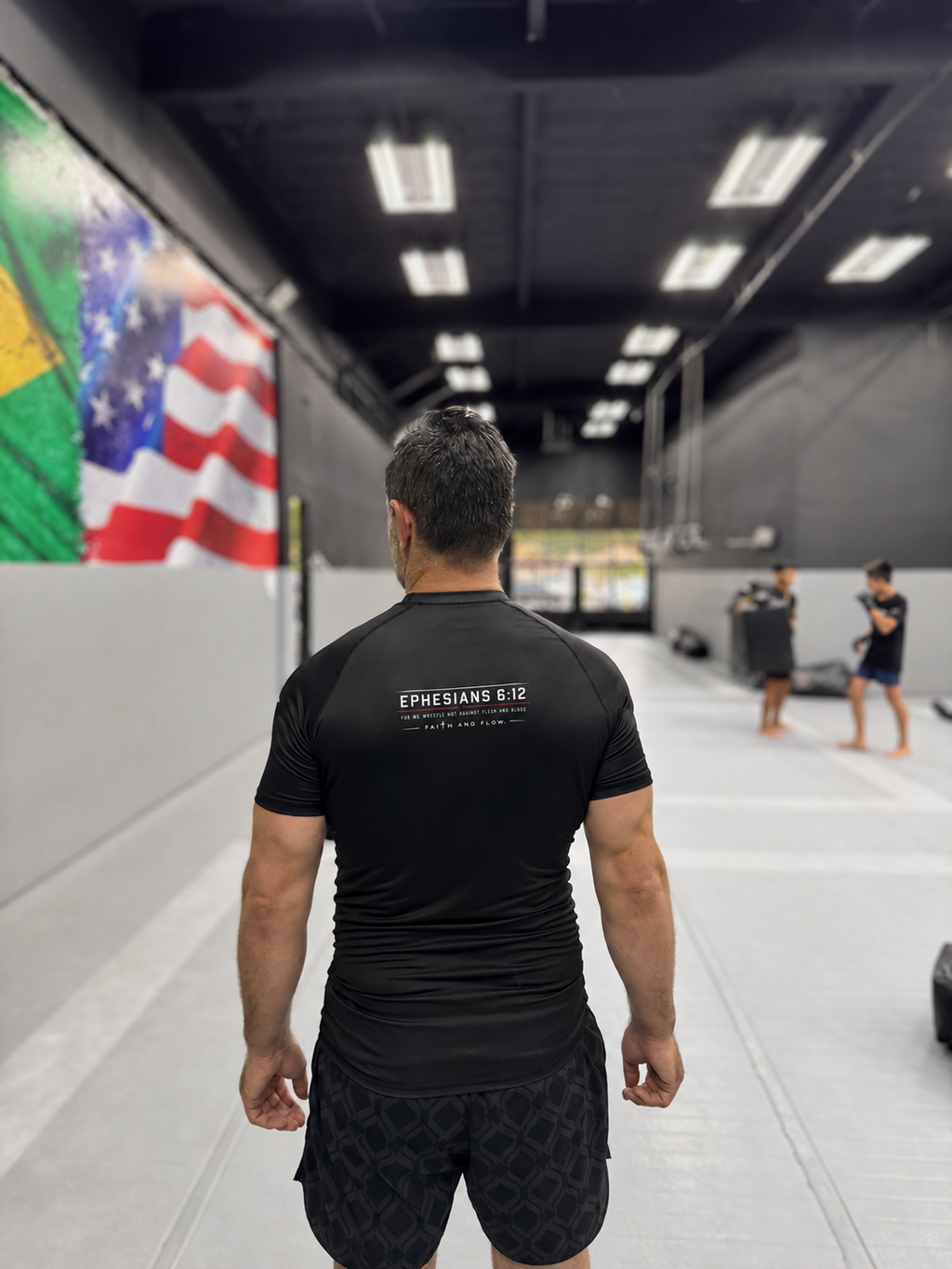 Ephesians 6:12 Short Sleeve Rash Guard