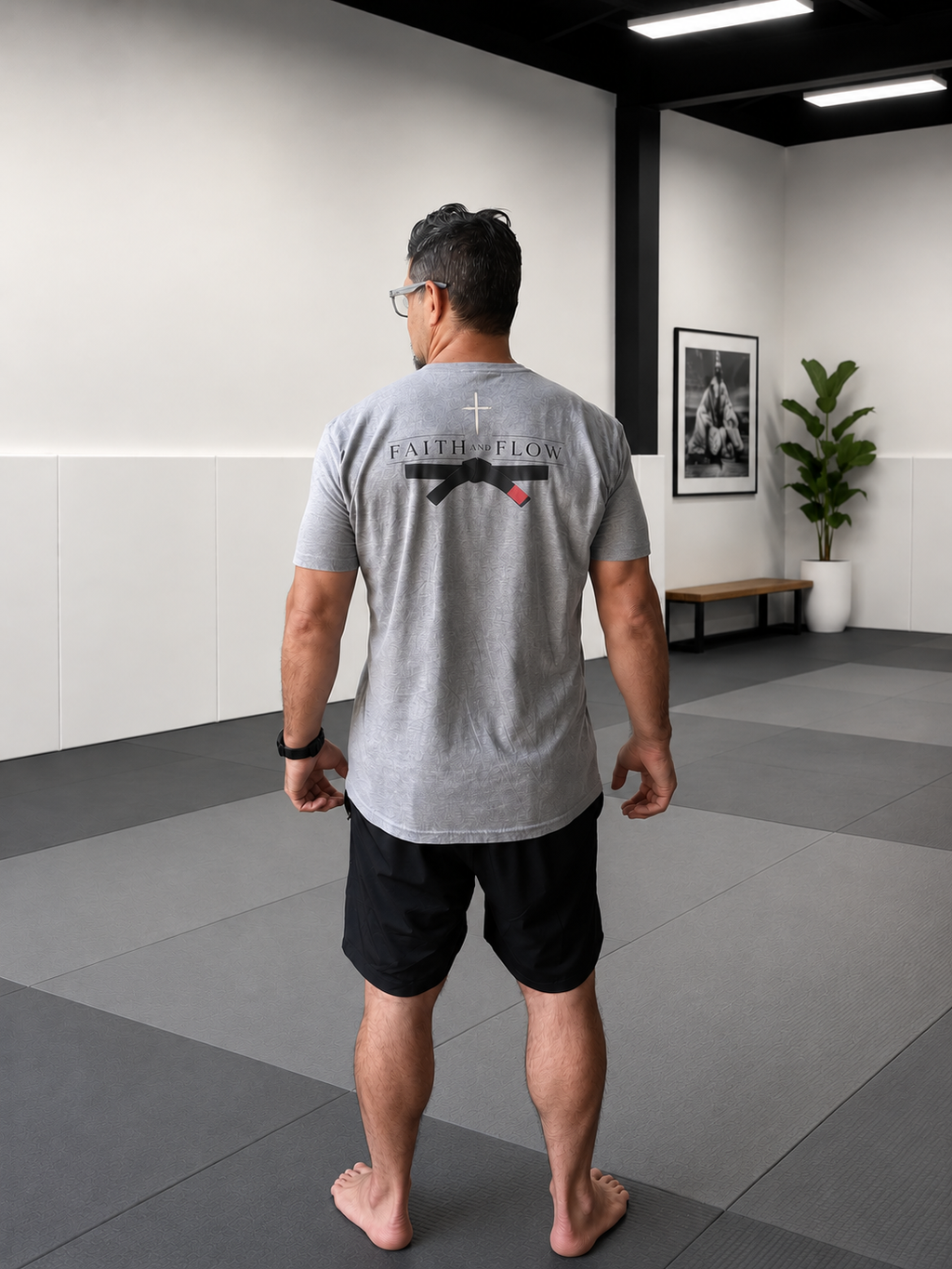 Black Belt Tee | BJJ Black Belt Shirt & Gift (Faith and Flow Ranked Collection)