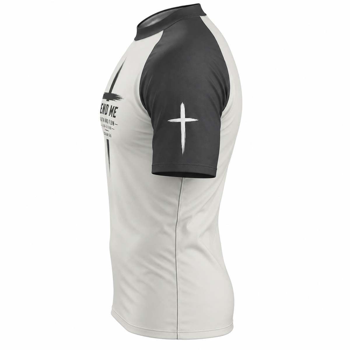 Isaiah "Send Me" Short Sleeve Rashguard (Gray 2-Toned)