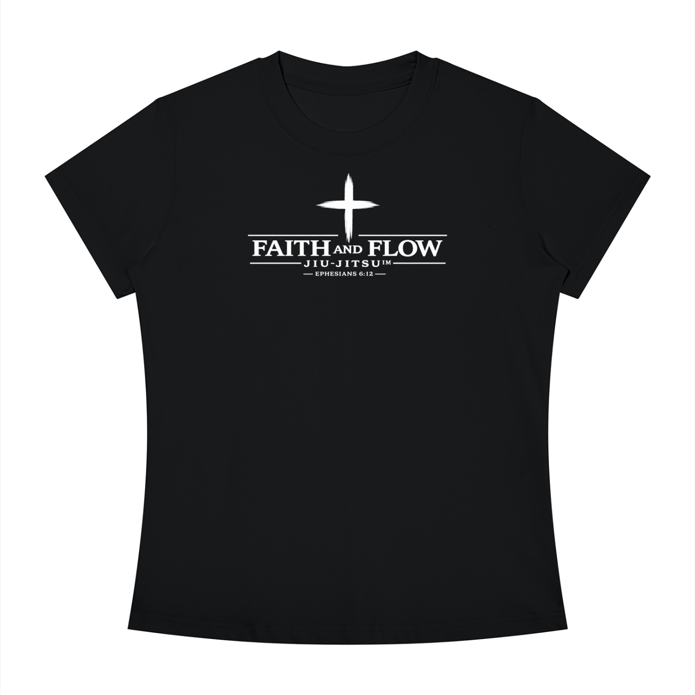 Faith and Flow Jiu-jitsu Slim-Fit Women's Crewneck T-Shirt
