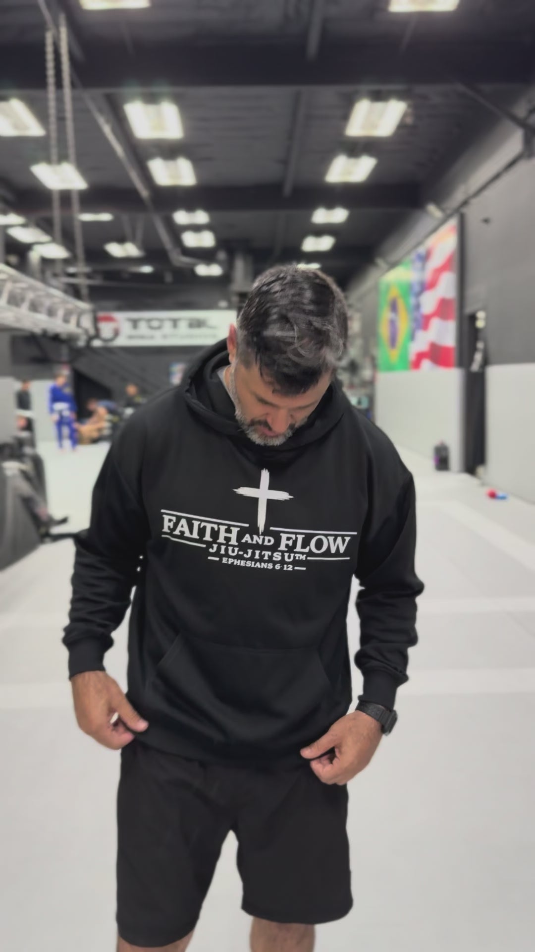 Faith and Flow Jiujitsu Relaxed-Fit Hoodie